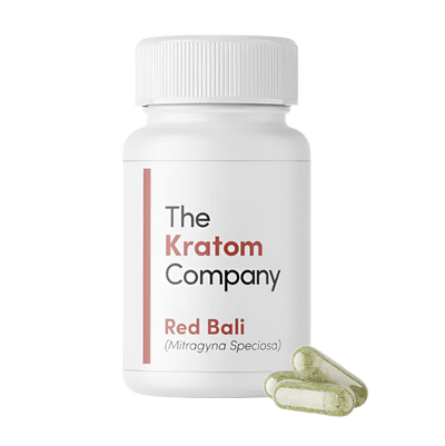 THE KRATOM COMPANY CAPSULES 75CT / 2.6OZ / 500MG - BALI RED VEIN