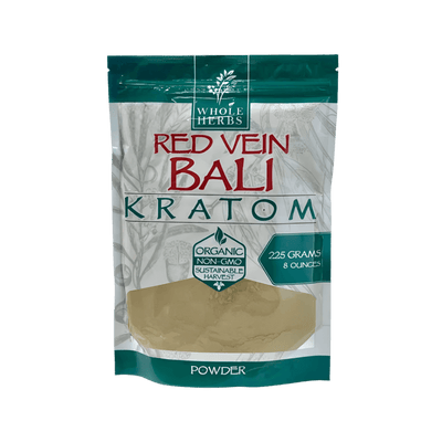 WHOLE HERBS KRATOM POWDER 225G / 8OZ - BALI RED VEIN