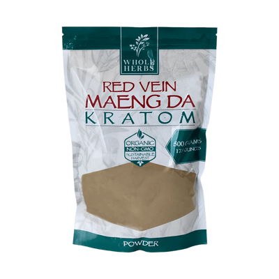 WHOLE HERBS KRATOM POWDER 500G / 17.5OZ - MAENG DA RED VEIN