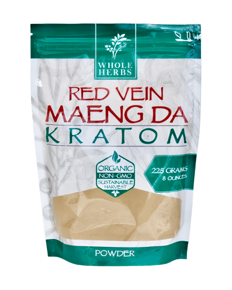 WHOLE HERBS KRATOM POWDER 225G / 8OZ - MAENG DA RED VEIN
