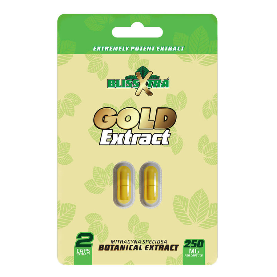 BLISSXTRA XTREME GOLD BOTANICAL EXTRACT CAPSULES 250MG - 2CT