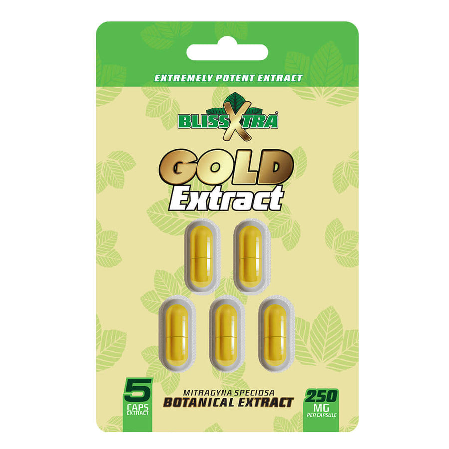 BLISSXTRA XTREME GOLD BOTANICAL EXTRACT CAPSULES 250MG - 5CT