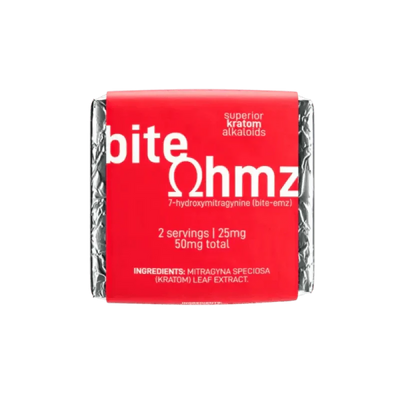 Bite Ohmz 1ct 7OH Chocolate Milk Chocolate Squares 50mg per Square