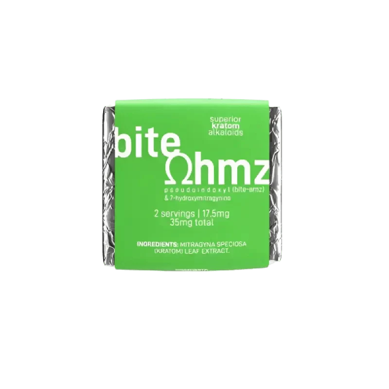 Bite Ohmz 1ct 7OH + Psuedo  Chocolate Squares 35mg per Square