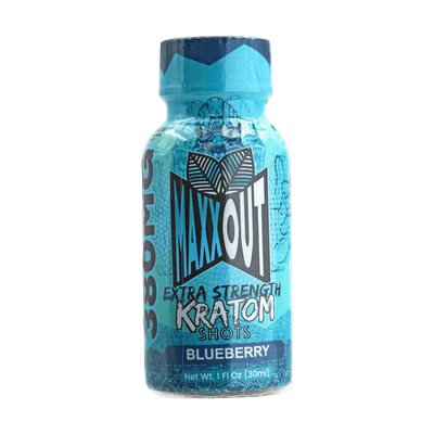 MAXXOUT EXTRA STRENGTH KRATOM SHOT 380MG – BLUEBERRY