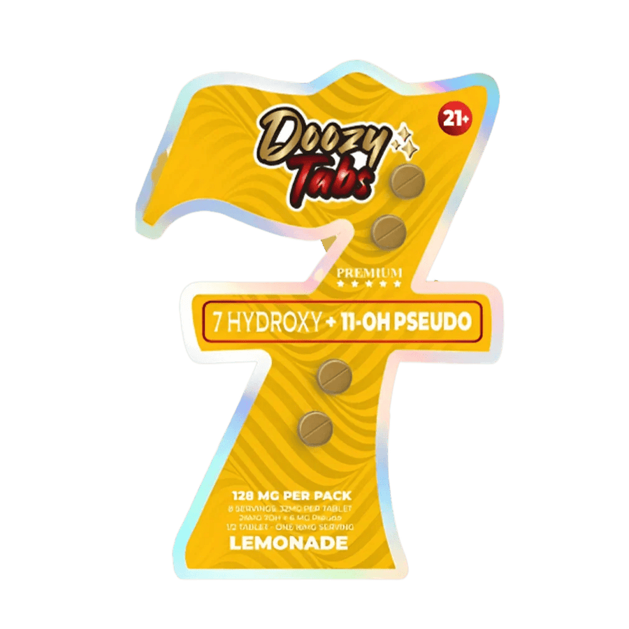 Doozy Tabs 4ct 7OH+11OH Pseudo Chewable Tabs Lemonade 32mg per Tablet