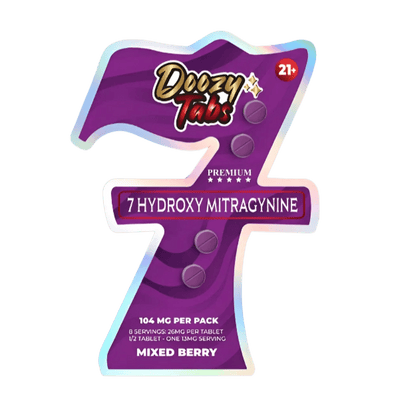 Doozy Tabs 4ct 7OH Chewable Tabs Mixed Berry 26mg per Tablet