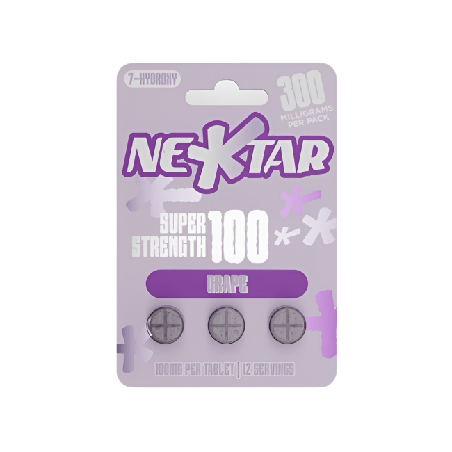 NEKTAR 3ct 7OH Chewable Tabs Super Strength Grape 100mg Per Tablets