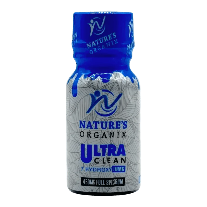 Nature's Organix 7 Hydroxymitragynine + 450 Mit Liquid Shot Blue 10ml