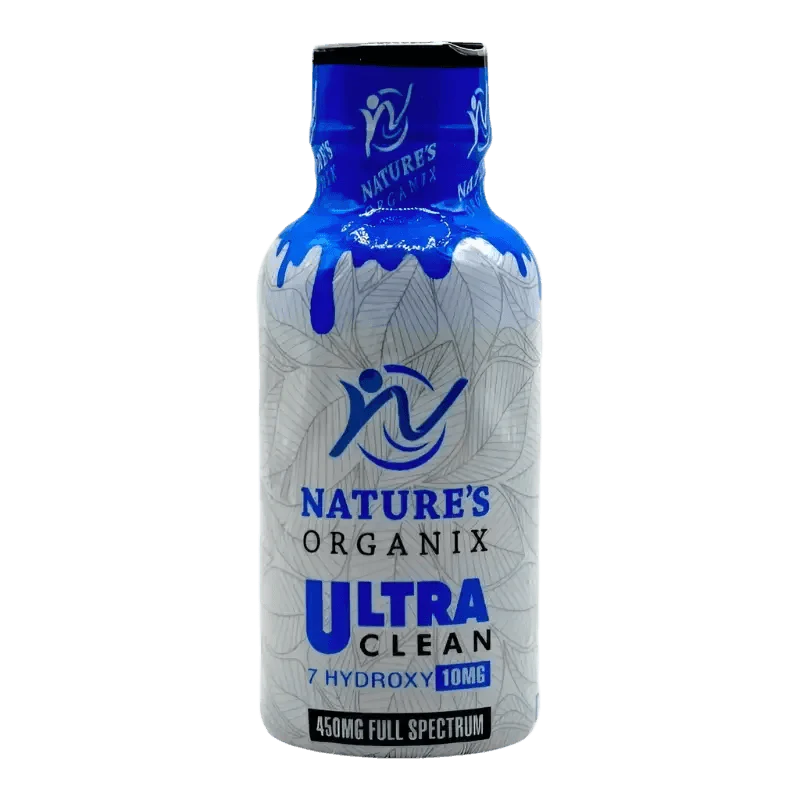 Nature's Organix 7 Hydroxymitragynine + 450mg Mit Liquid Shot Blue 10mg