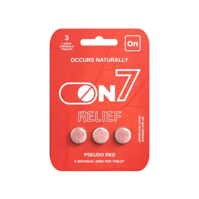 On7 3ct 7OH Pseudo Red Tabs 20mg per Tablet