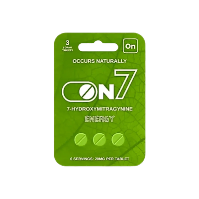 On7 3ct 7OH Energy Tabs Energy 20mg per Tablets