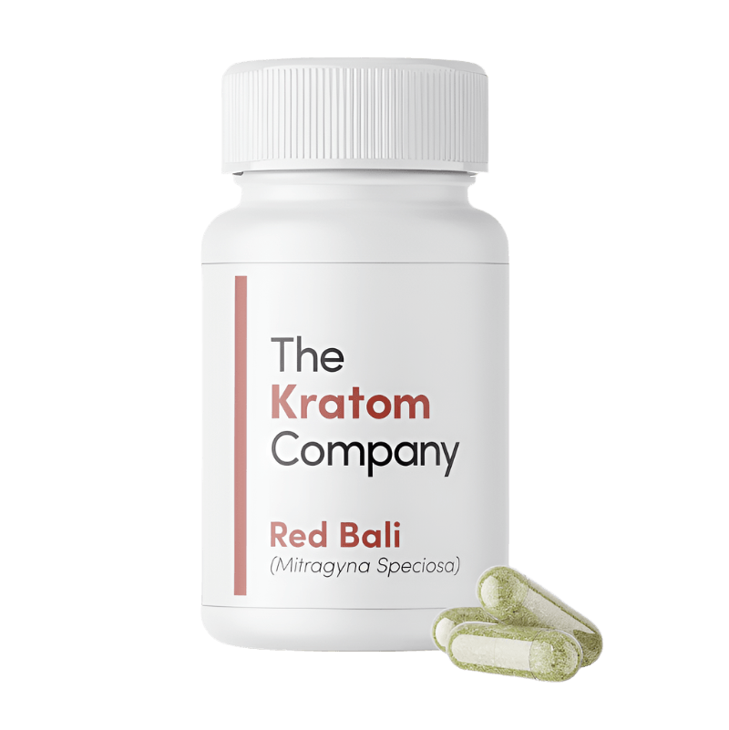THE KRATOM COMPANY CAPSULES 150CT / 4.8OZ / 500MG - BALI RED VEIN