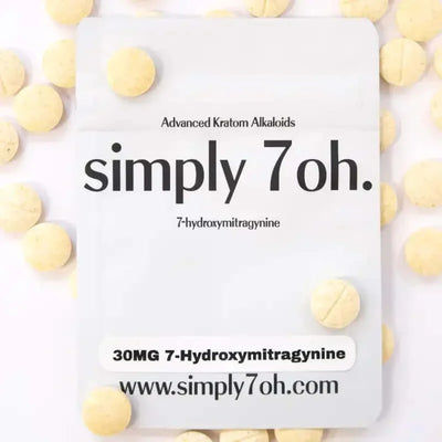 Simply7oh 7-Hydroxymitragynine Blue Razz Tabs 50ct 30mg Per Tablet