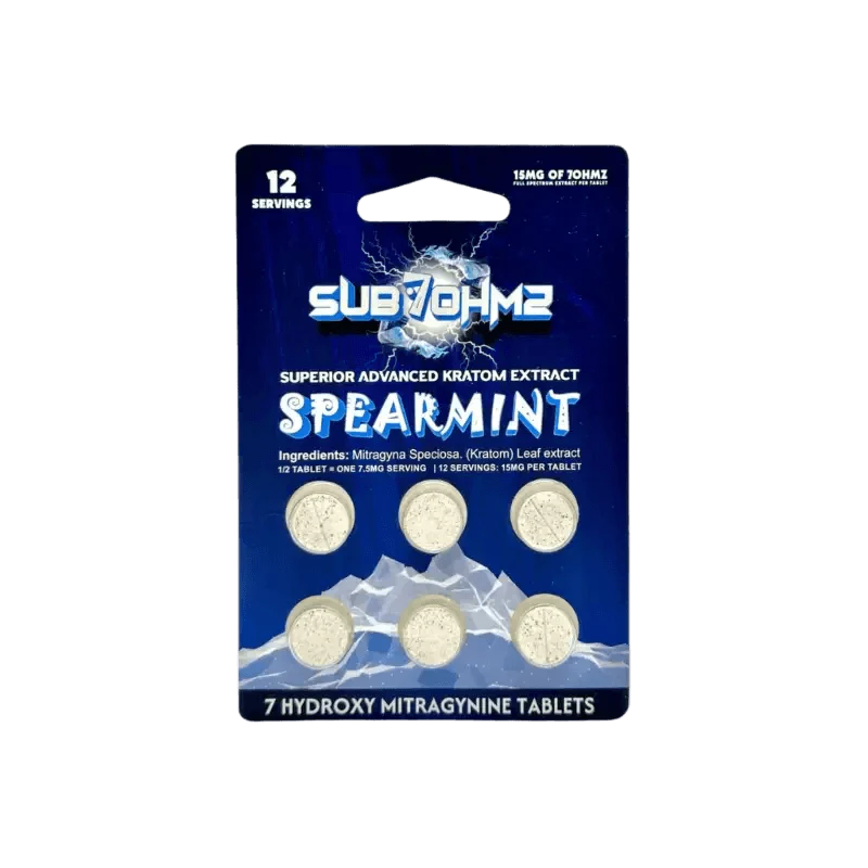 Sub 7 Ohmz 6ct 7OH Tabs Spearmint 15mg per Tablet