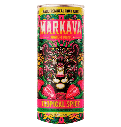 MARKAVA KRATOM DRINK 12OZ – TROPICAL SPICE