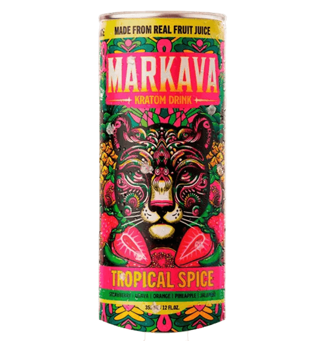 MARKAVA KRATOM DRINK 12OZ – TROPICAL SPICE